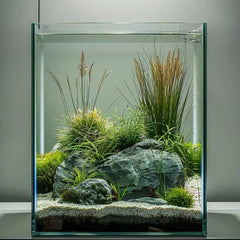 Acuario Vimvins de vidrio ultra blanco ofrece claridad para la vista de tus peces.