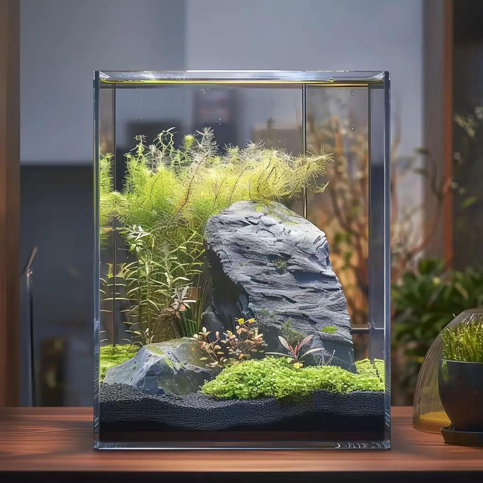 Pecera Vimvins de cinco galones para betta y plantas en espacios pequeños.
