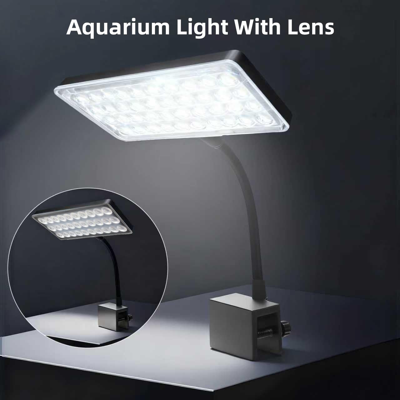Vimvins ILUMINACION FONDO ACUARIO: ilumina esquinas y suelos para plantas de crecimiento bajo.