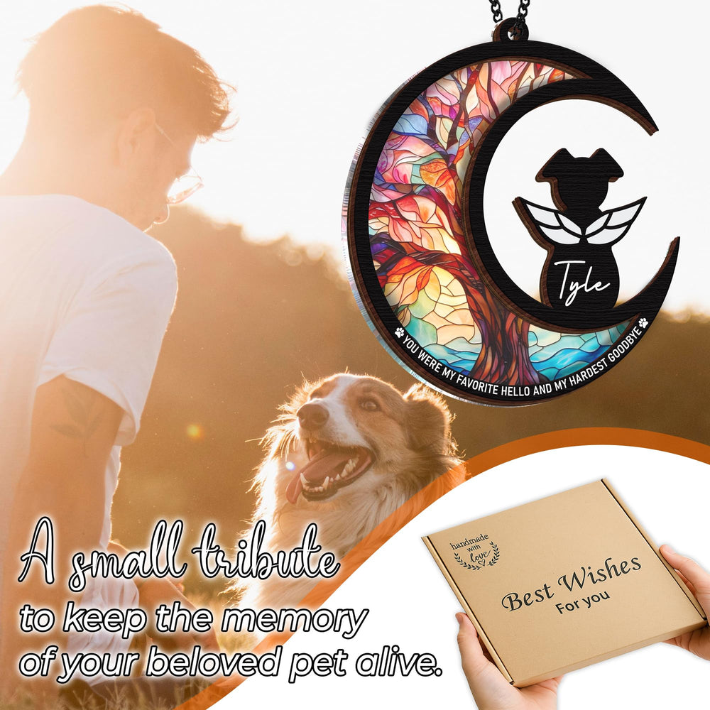Vinatimes set memorial regalo para perro, presentación lista para regalar.