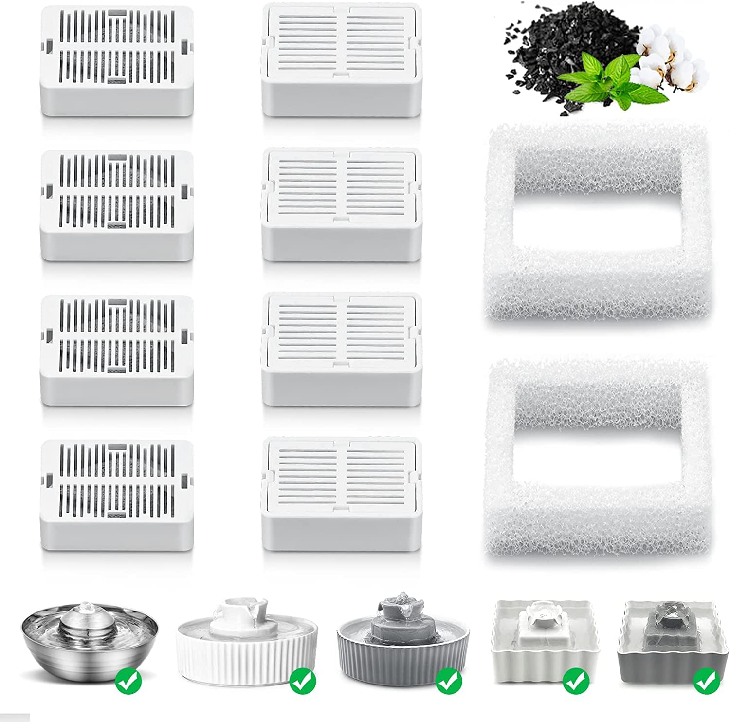 VinDox filtro de carbono para Cepheus 360, purifica el agua y reduce olores