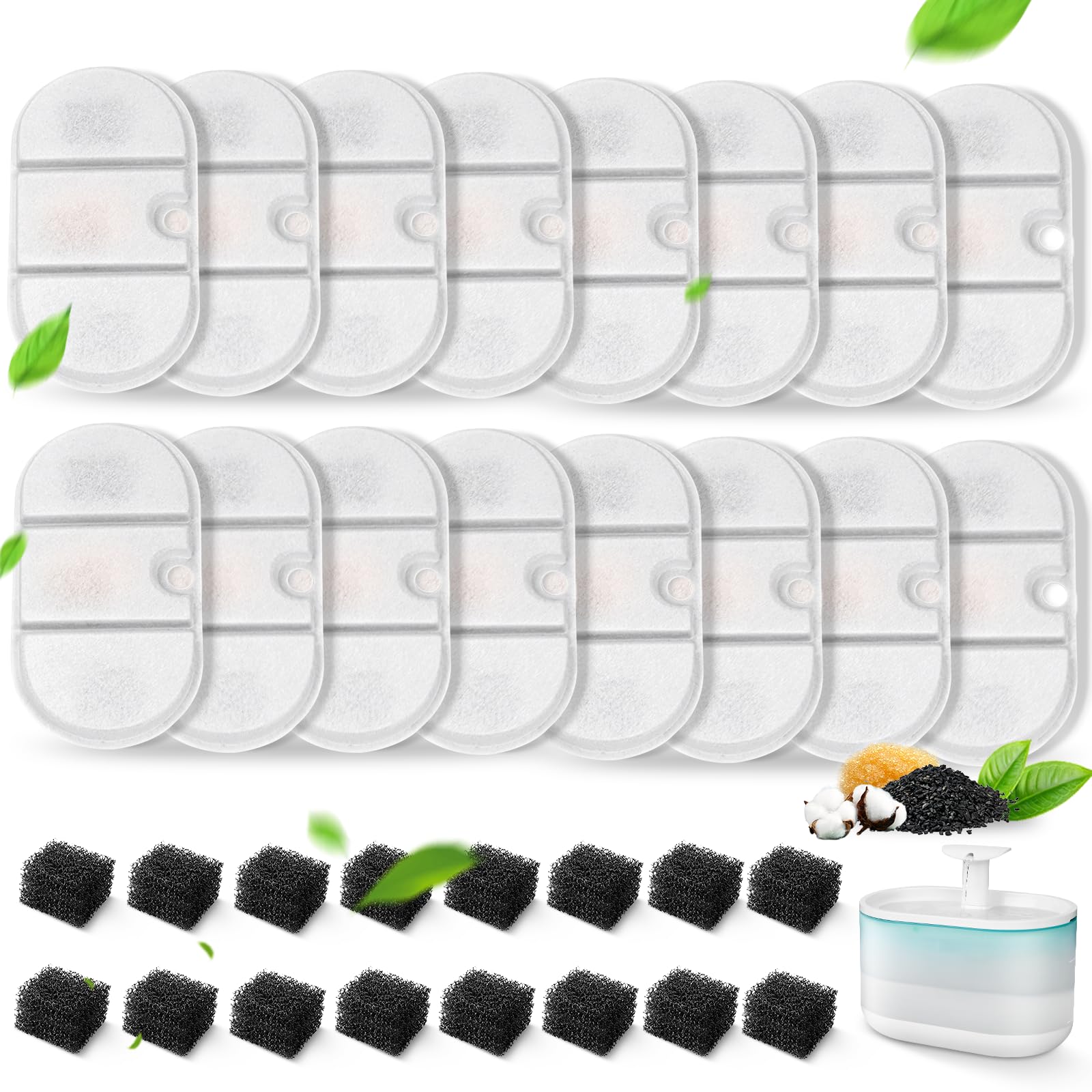 VinDox filtros de repuesto para PETLIBRO Capsule, compatibles con 2.1 L y mejor sabor del agua