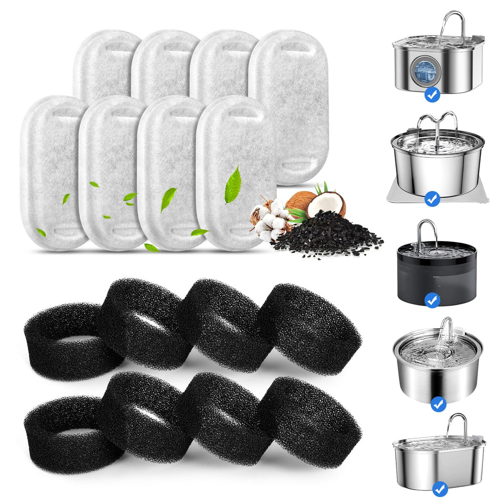 VinDox fuente para gatos en acero inoxidable con flujo limpio para beber.