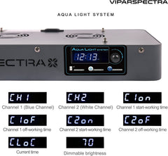 VIPARSPECTRA 165W LED, brillo ajustable 0-100% en dos canales