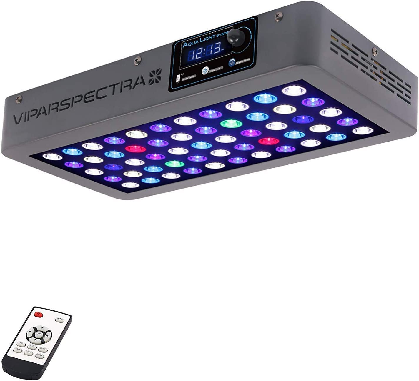 VIPARSPECTRA 165W LED para acuario con espectro completo, ideal para corales y peces