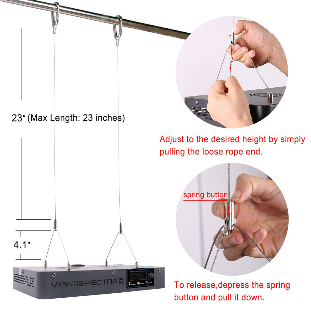 VIPARSPECTRA 165W LED, cobertura estable para acuario de 24x24 pulgadas
