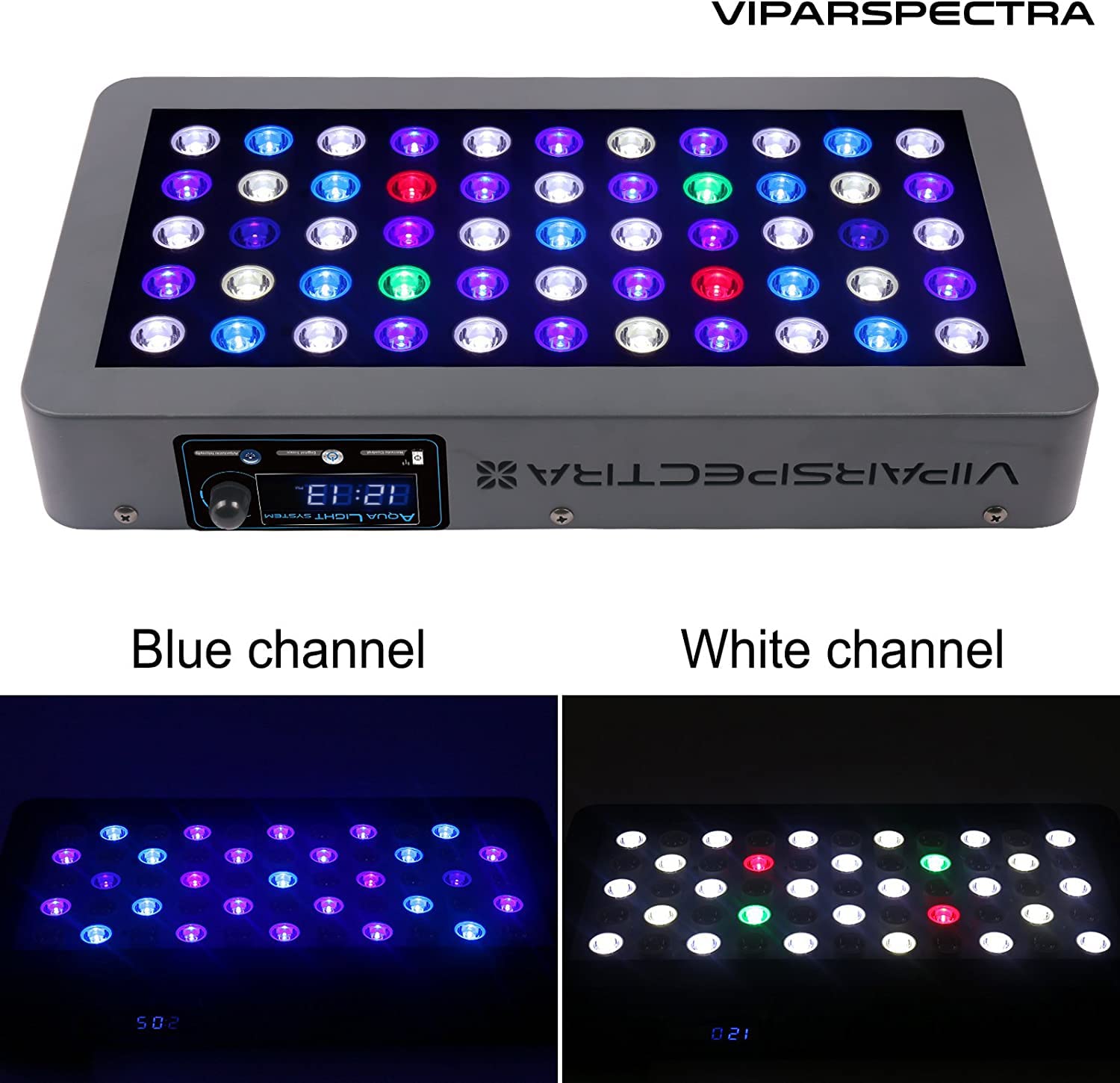 VIPARSPECTRA 165W LED con temporizador para encendido y apagado automatizado