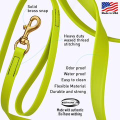 Viper Biothane correa entrenamiento K9: ideal para sesiones de adiestramiento.