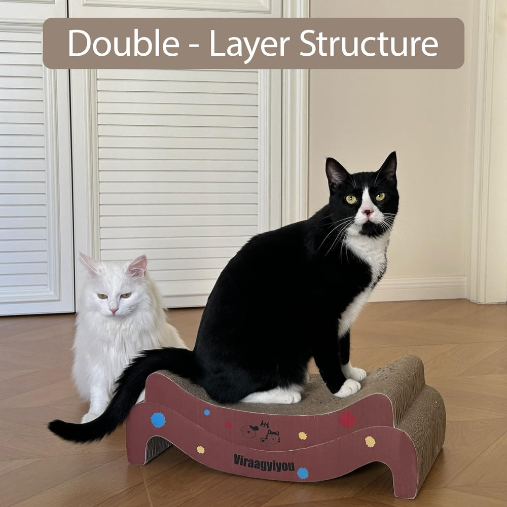 Viraagyiyou rasca-gato diseño con motivos de patas decorativas.