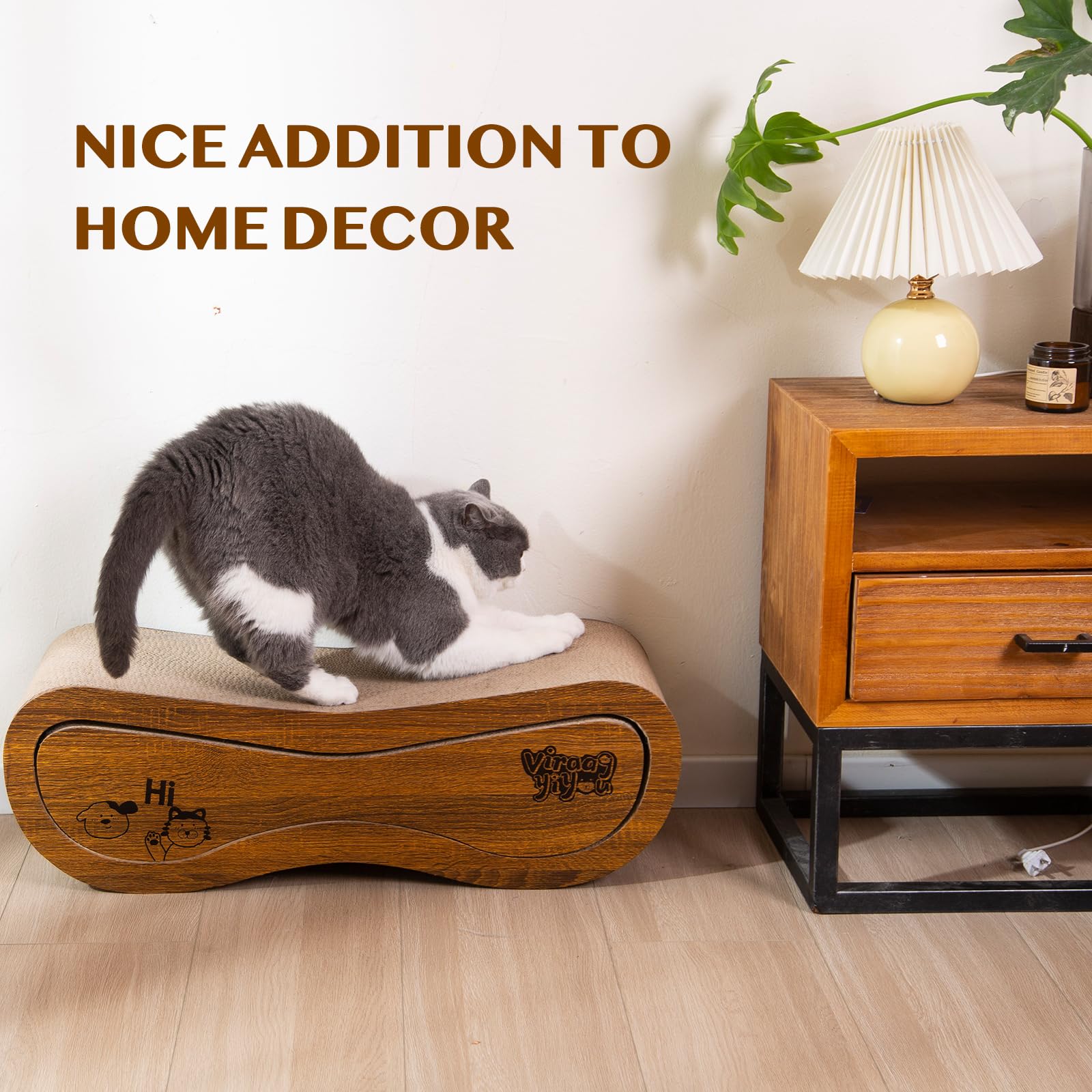 Rascador decorativo para el hogar de VIRAAGYIYOU, mantiene muebles a salvo.