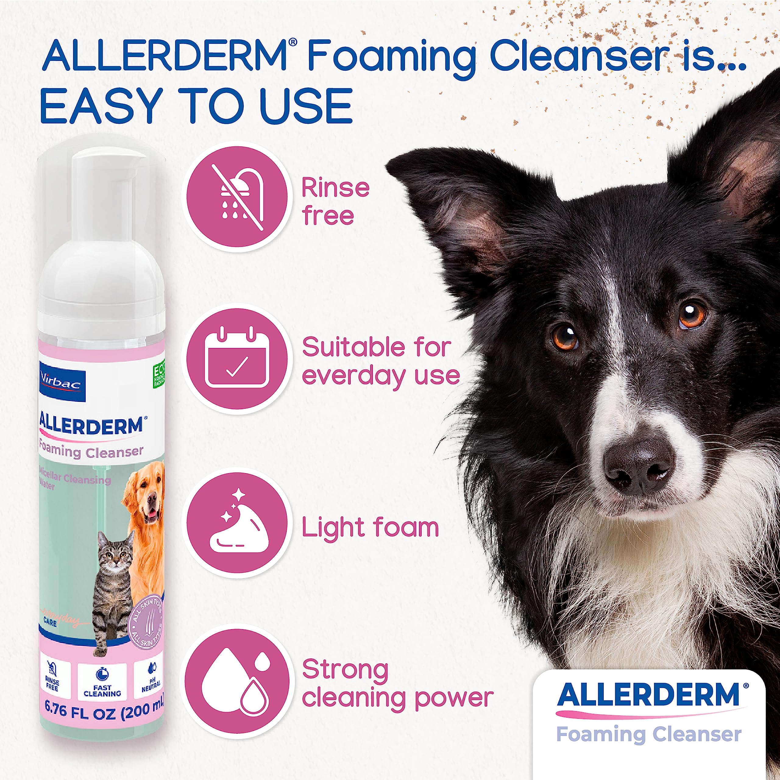 Allerderm apto para cachorros y gatitos.