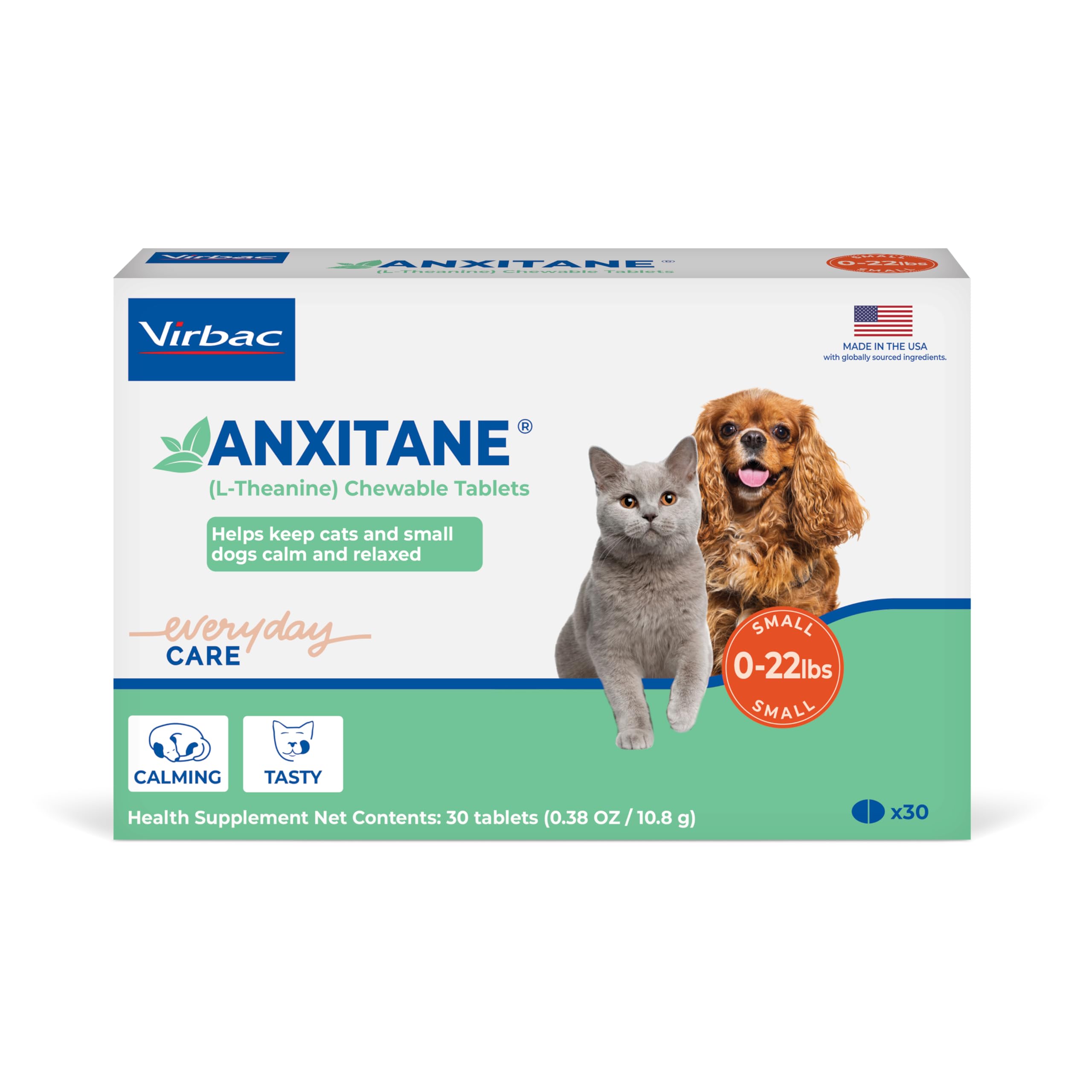 Virbac Anxitane tableta, bote 50 mg promueve tranquilidad en mascotas