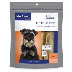 Virbac C.E.T. HEXtra Premium Bocados Dentales para perros de 11-25 libras, limpieza diaria