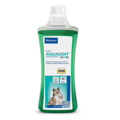 Virbac C.E.T. Aquadent, botella de solución dental para aliento fresco y dientes sanos