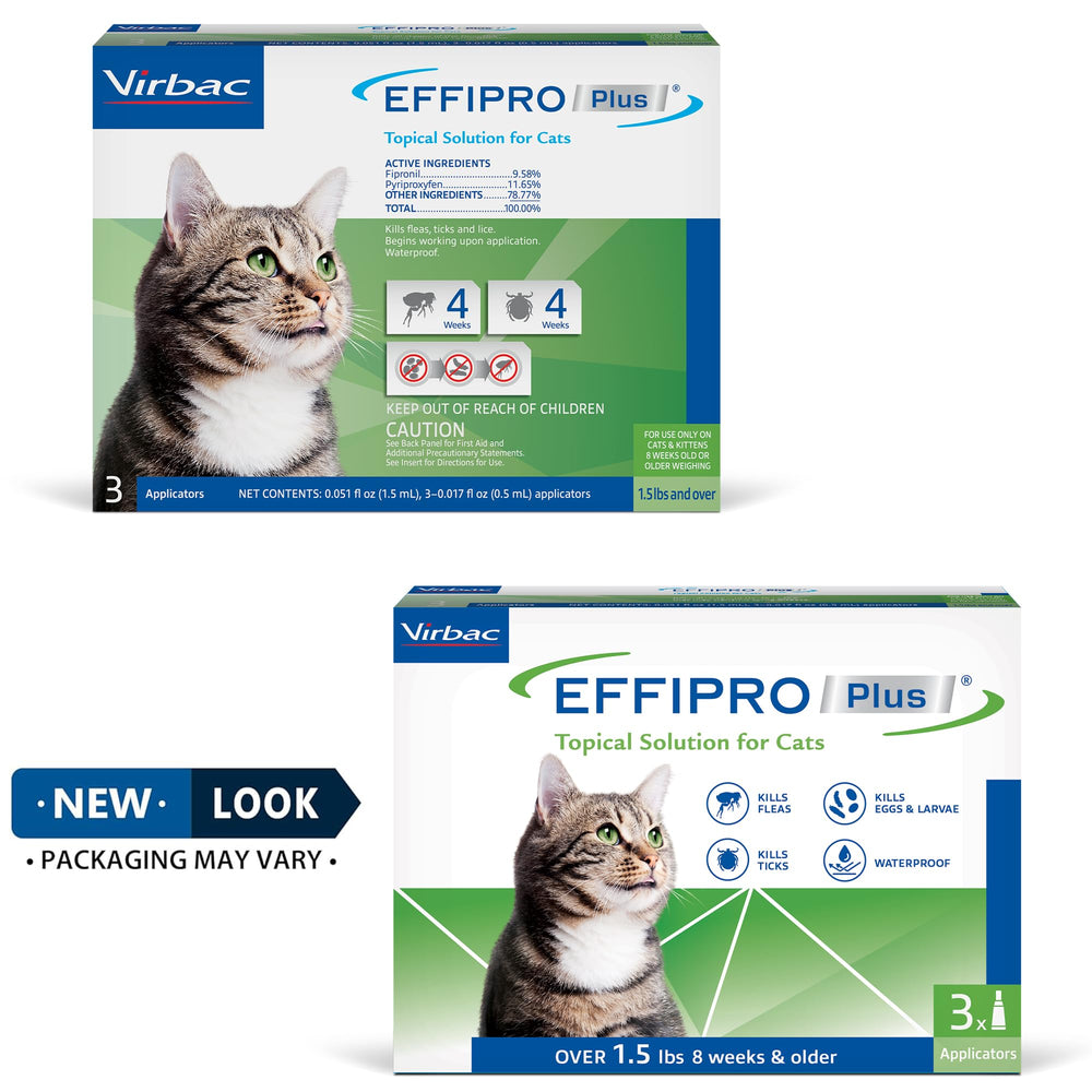 Virbac Effipro Plus, efectivo tras baño, lavado o exposición al sol.