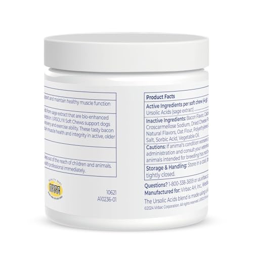 Virbac URSOLYX Soft Chews textura suave, fácil de masticar para perros