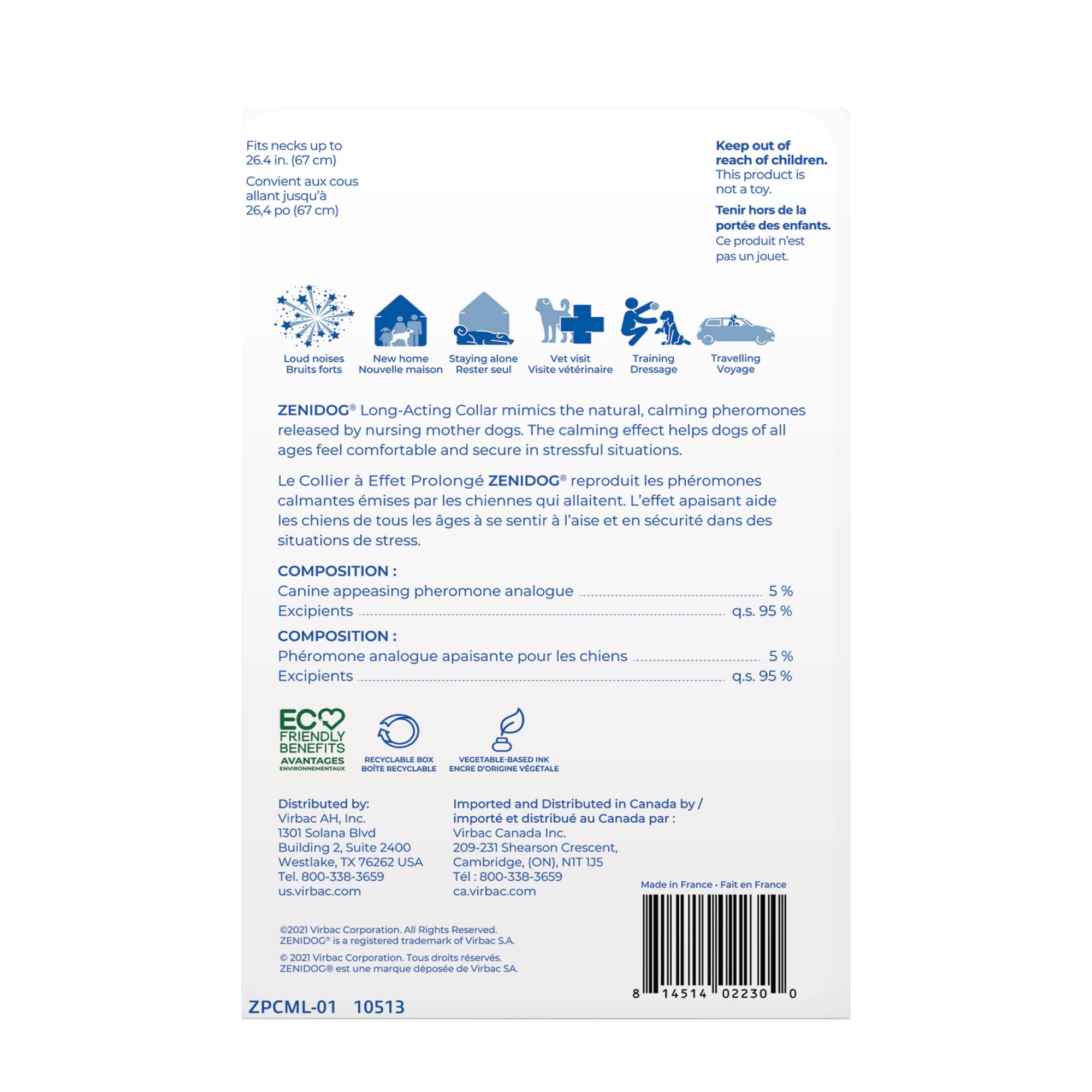 Virbac Zenidog collar-compatibilidad-antipulgas se puede usar junto a otros tratamientos.