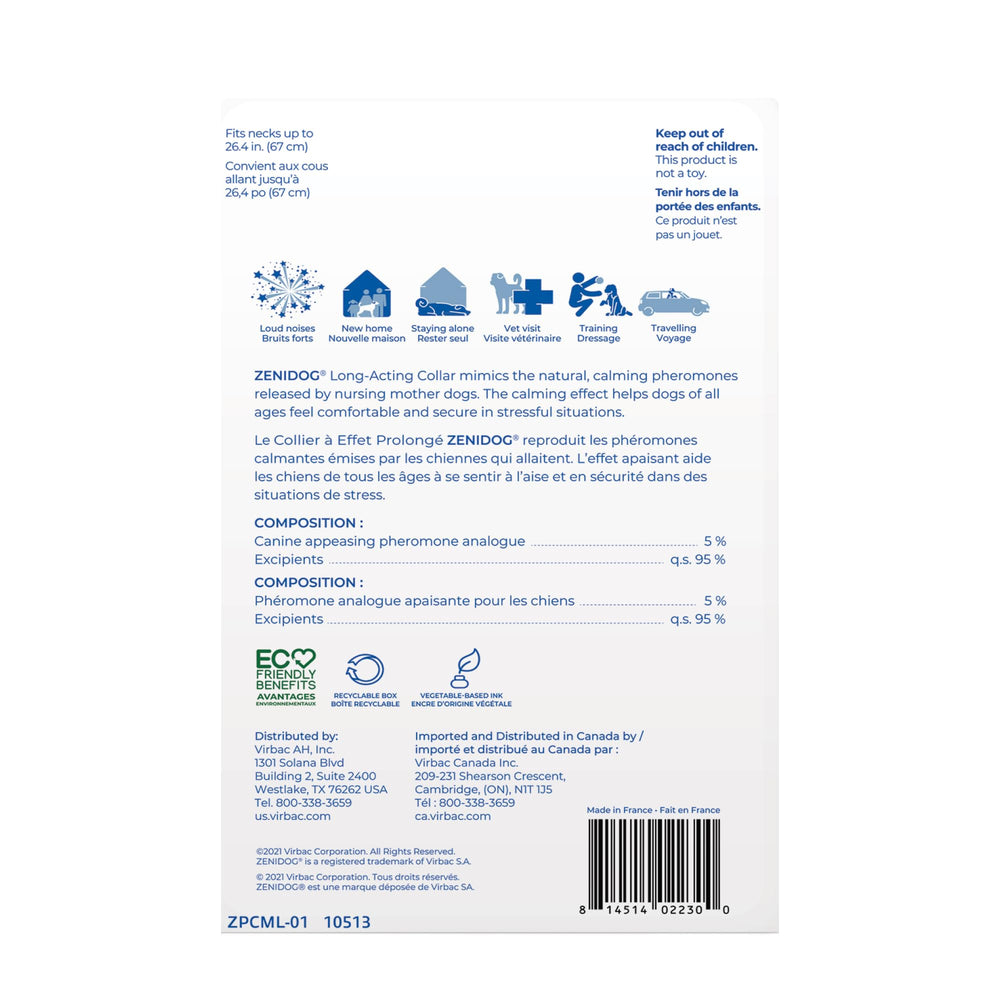 Virbac Zenidog collar-compatibilidad-antipulgas se puede usar junto a otros tratamientos.