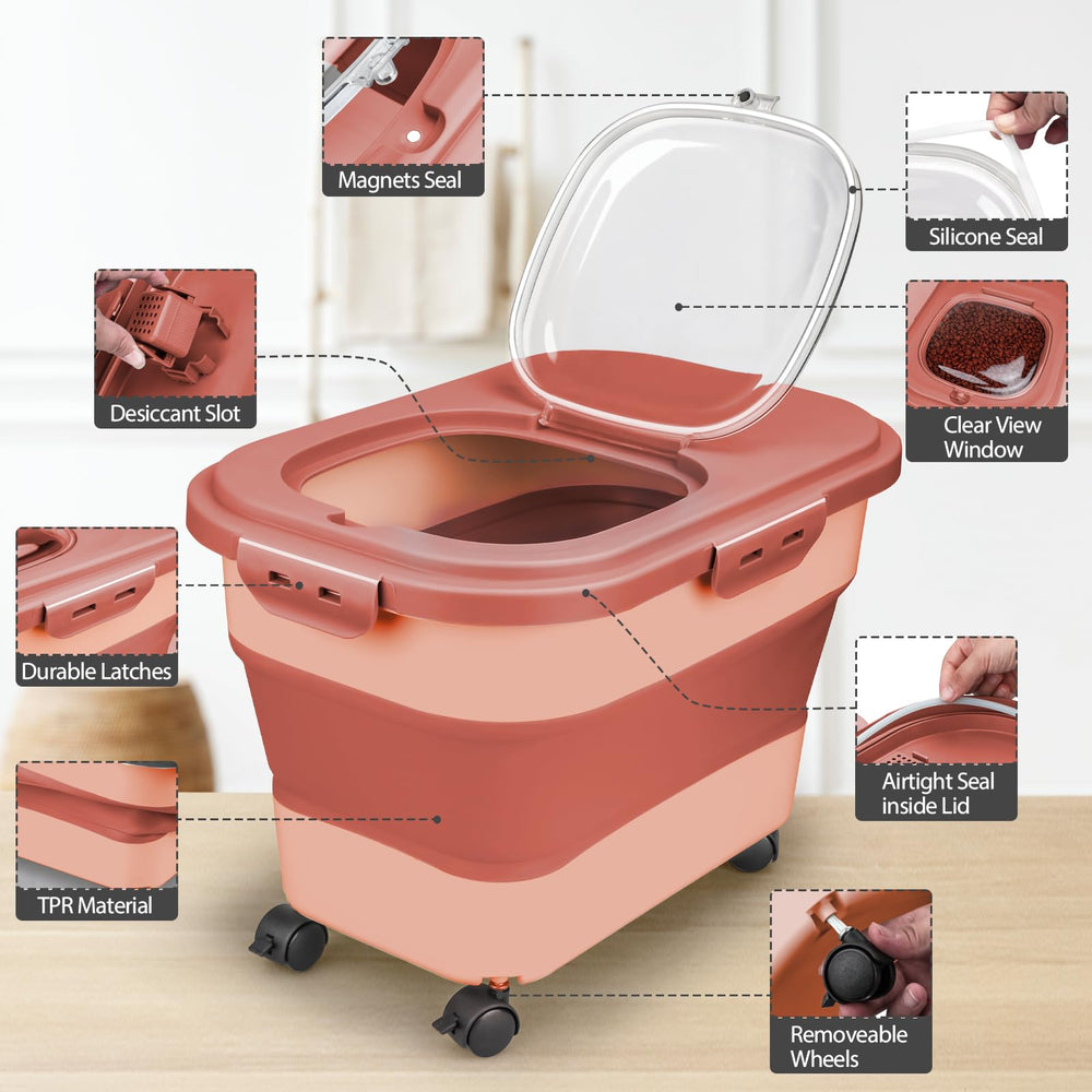 Viretec almacenamiento multiusos para comida semillas y juguetes