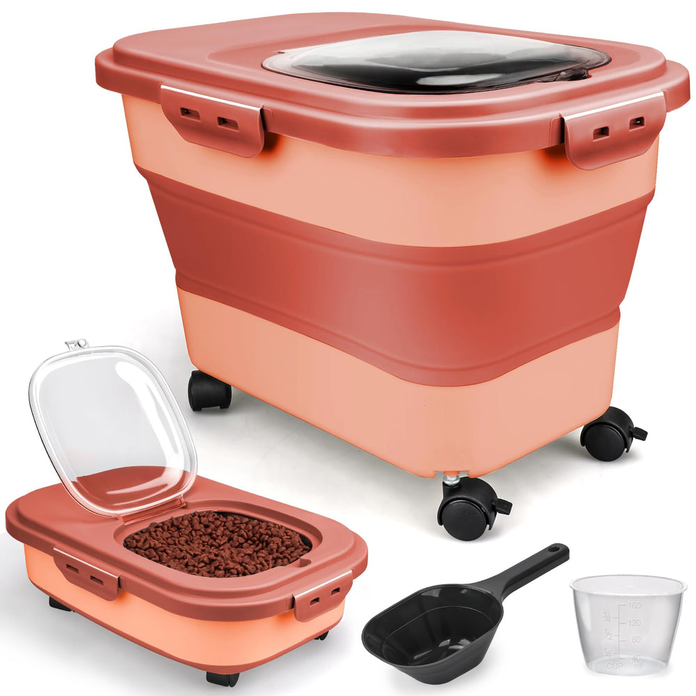 Viretec contenedor alimento para perros ajustable para diferentes raciones