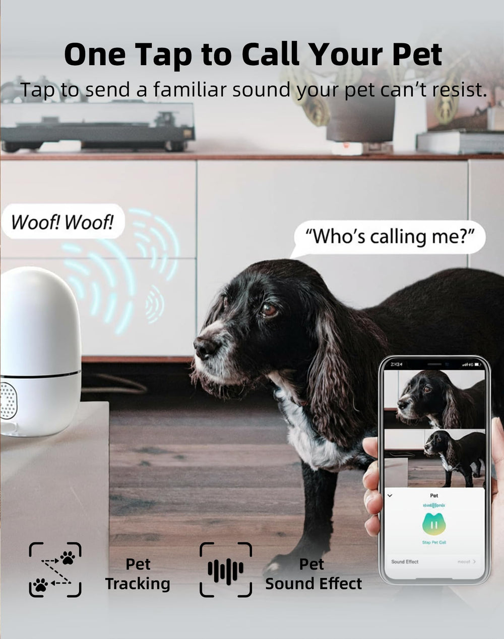 Audio bidireccional de Virtavo XD1 para conversar con tu mascota.