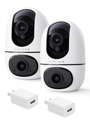 Virtavo XD1 con doble lente, vista amplia para vigilar toda la habitación.