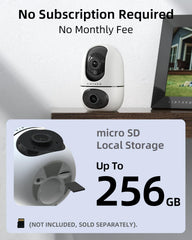 Virtavo XD1 monitor interior 360° para bebés y mascotas.