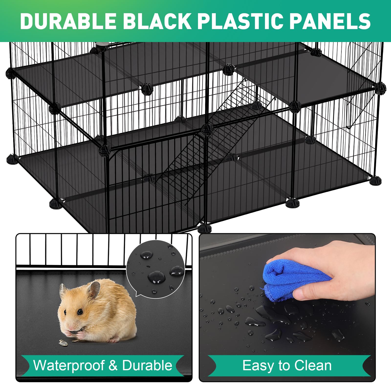VISCOO 41 Panel Playpen con dimensiones adecuadas para interiores y exteriores.
