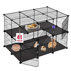 VISCOO 41 Panel Playpen con dos puertas facilita entrada y salida seguras.