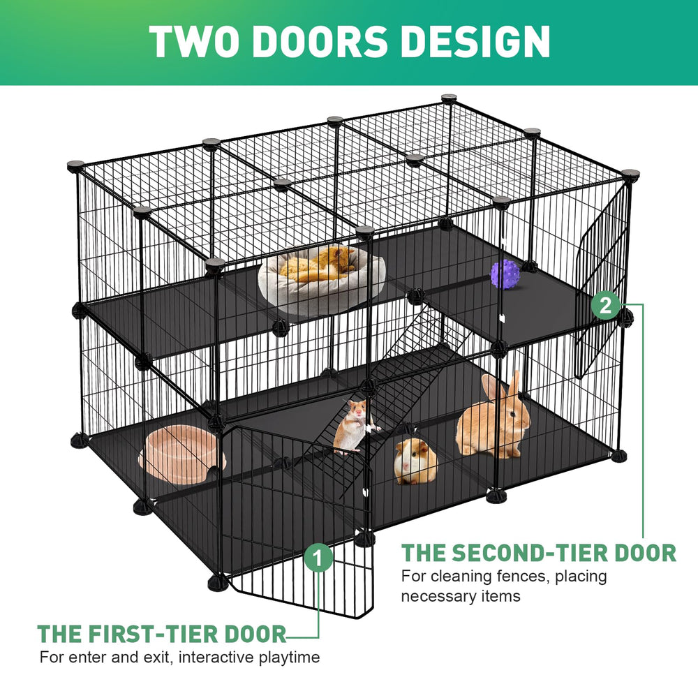 VISCOO 41 Panel Playpen de ensamble fácil con conectores ABS para seguridad.