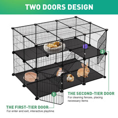 VISCOO 41 Panel Playpen de ensamble fácil con conectores ABS para seguridad.