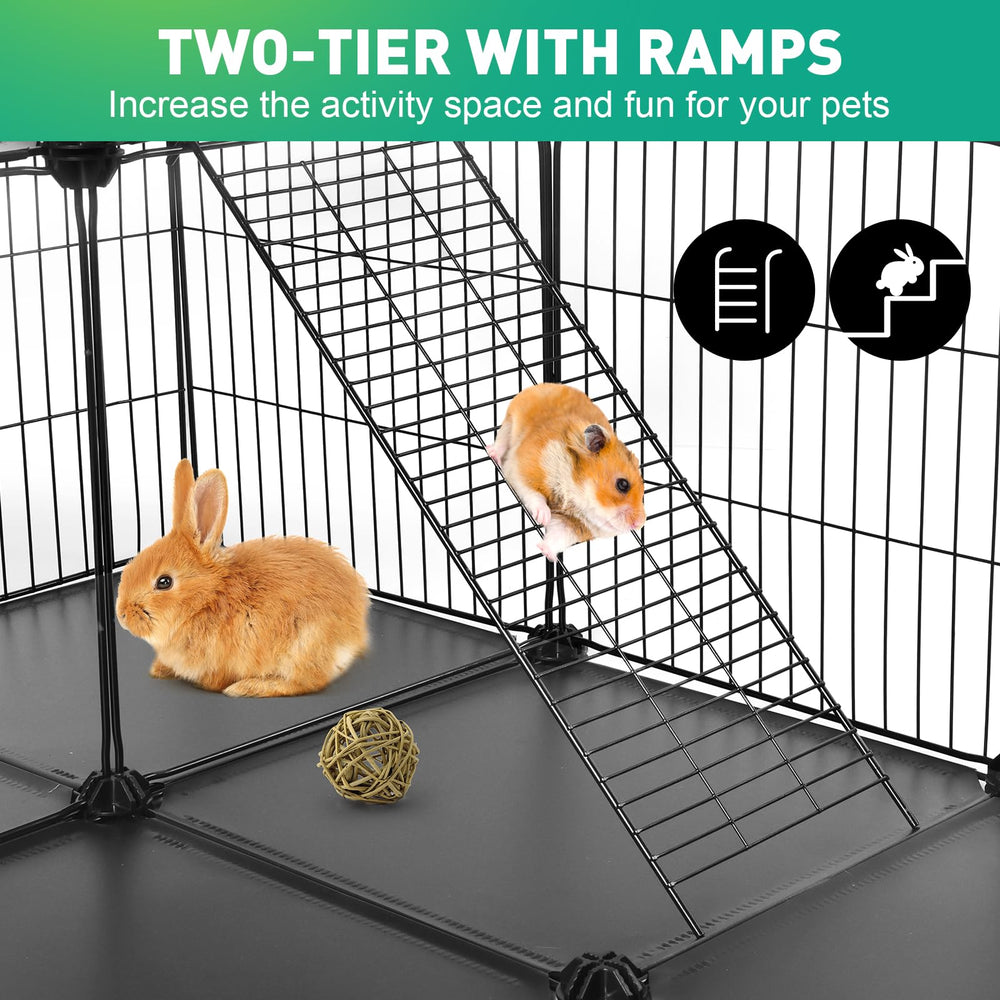 VISCOO 41 Panel Playpen con paneles impermeables protege el suelo y facilita limpieza.