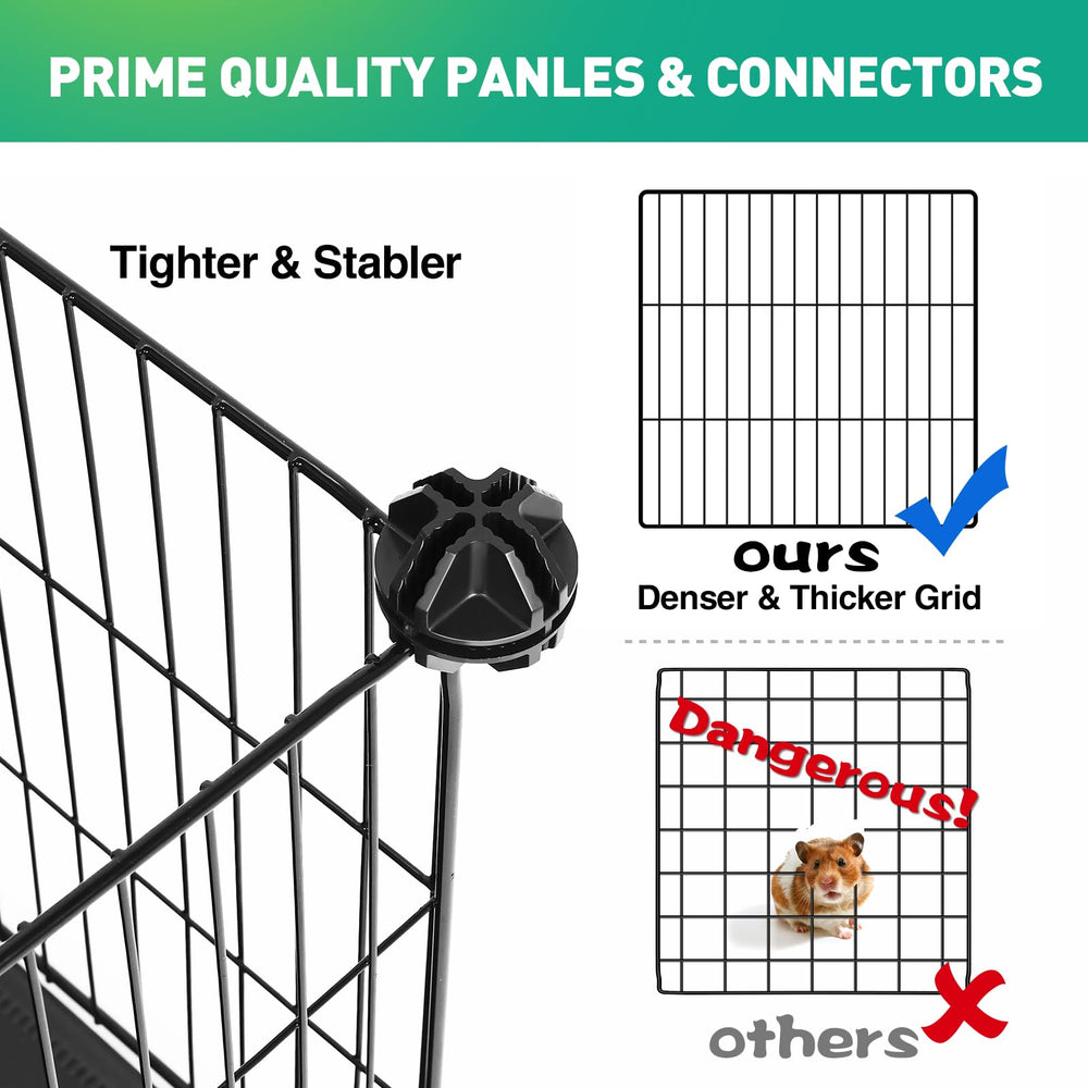 VISCOO 41 Panel Playpen ideal para animales pequeños como conejos y hámsters.