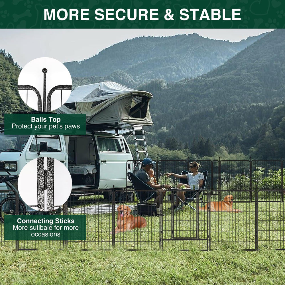 VISCOO cerca perros portátil ideal para acampar y para actividades al aire libre.