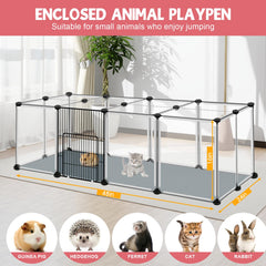 VISCOO cubierta superior transparente permite ver al animal sin interrupciones.