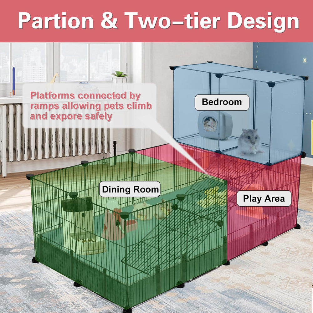 Diseño semitransparente de particiones Viscoo para delimitar áreas sin bloquear la vista.