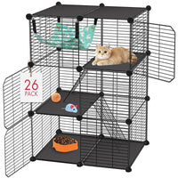 VISCOO gatera de 3 niveles para gatos, ideal para interiores y exteriores