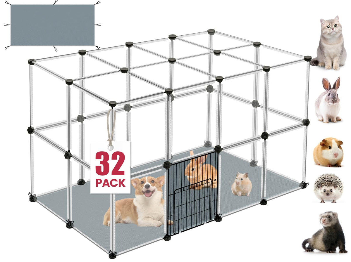 VISCOO paneles transparentes para animales, permiten supervisión clara durante el juego.