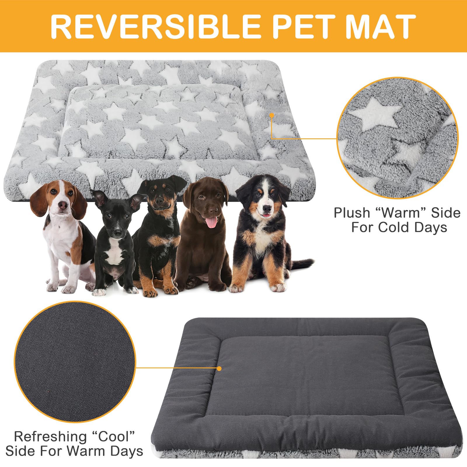 VitalCozy cama para mascota con terciopelo coral y diseño rectangular elegante