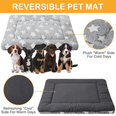 VitalCozy cama para mascota con terciopelo coral y diseño rectangular elegante