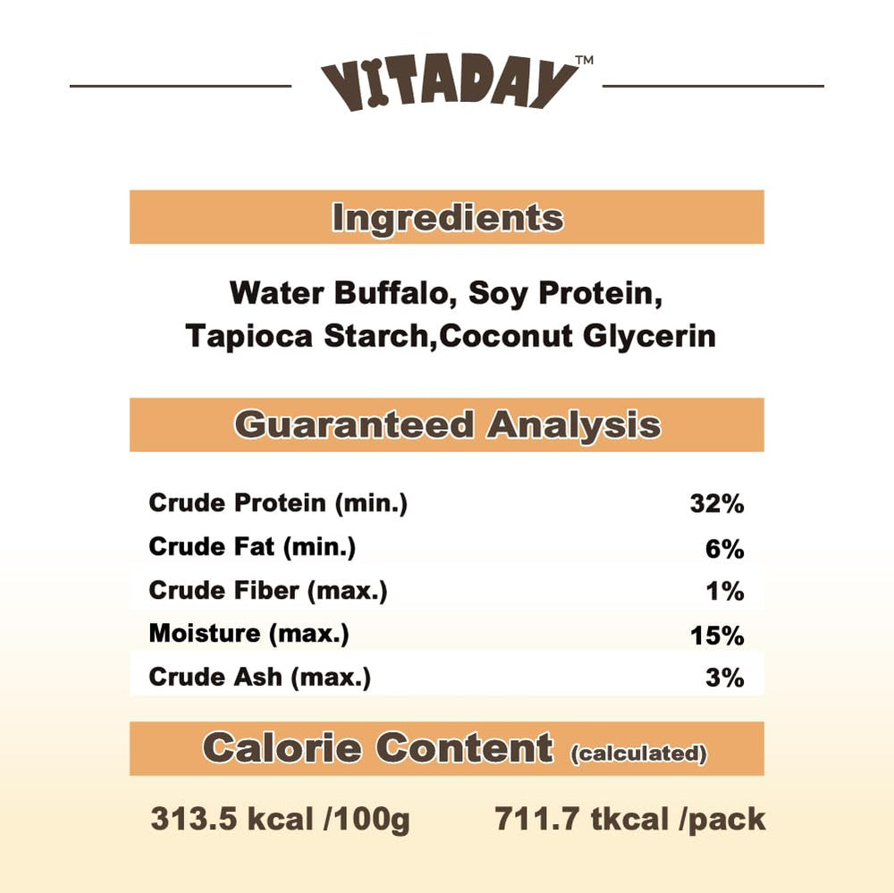 Vitaday búfalo sin-aditivos sabor natural y confianza.
