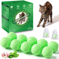 VITAFOR Deterrente para Gatos: bolas aromáticas exteriores para mantener gatos fuera del jardín.