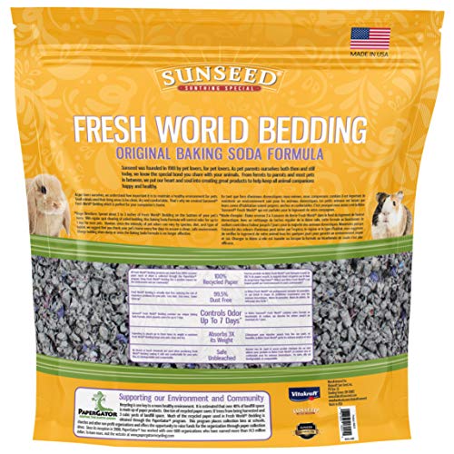 Vitakraft Sunseed Fresh World: textura suave para anidar y descansar cómodamente.