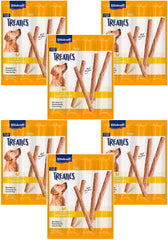 Vitakraft Treaties empaque: snack crujiente de pollo para perros activos.