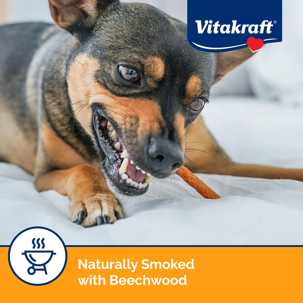 Vitakraft Treaties, sabor ahumado natural para enriquecer el snack.