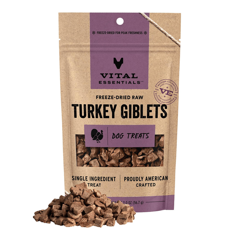 Vital Essentials despojos de pavo: snack crudo para entrenamiento y energía.
