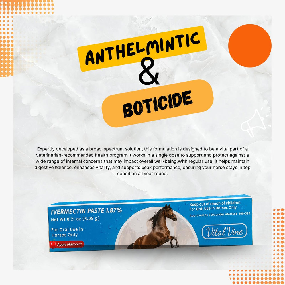 Vital Vine Ivermectina Paste textura manzana para administración suave