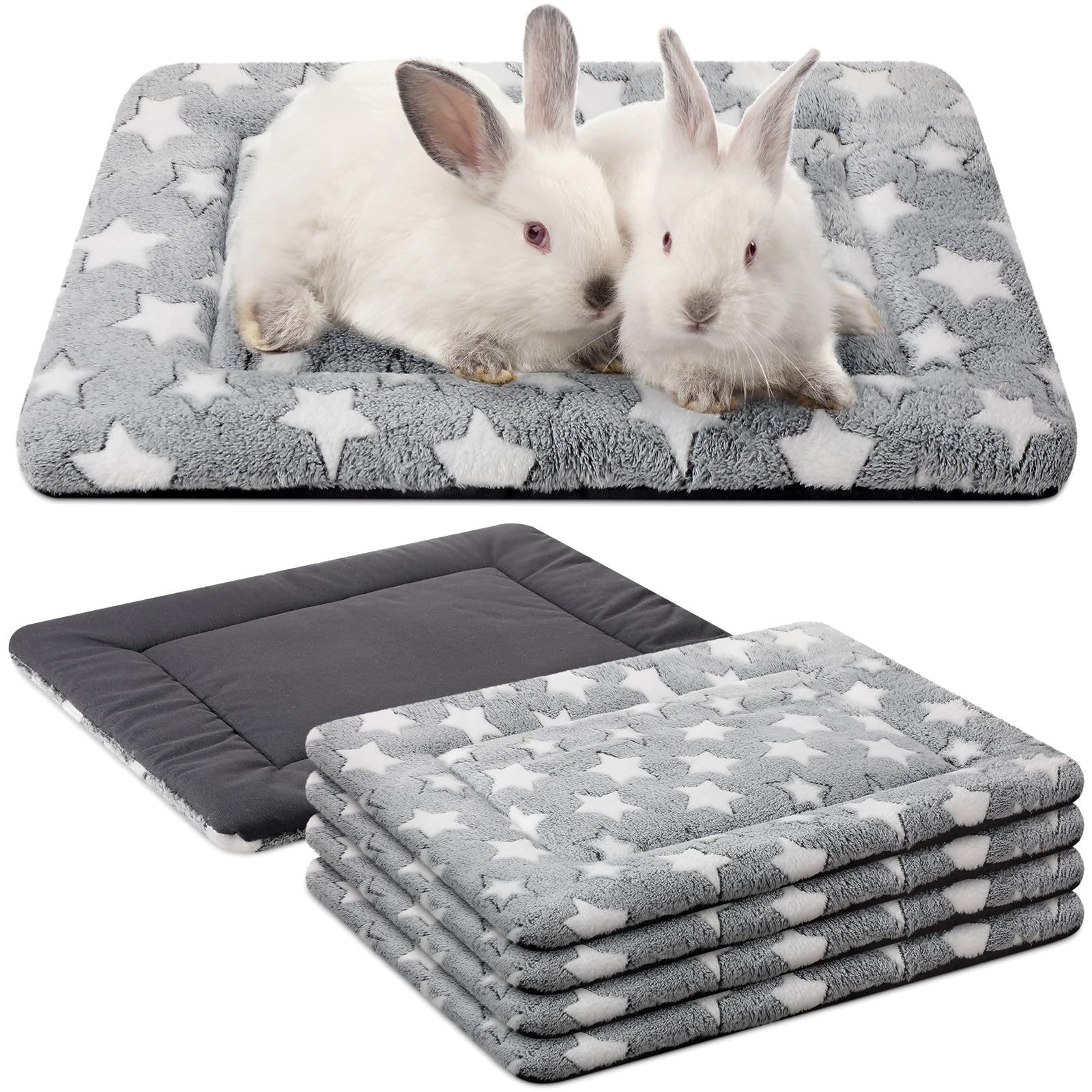 VitalCozy almohadillas jaula perro 4 piezas: cálidas y cómodas para la jaula.