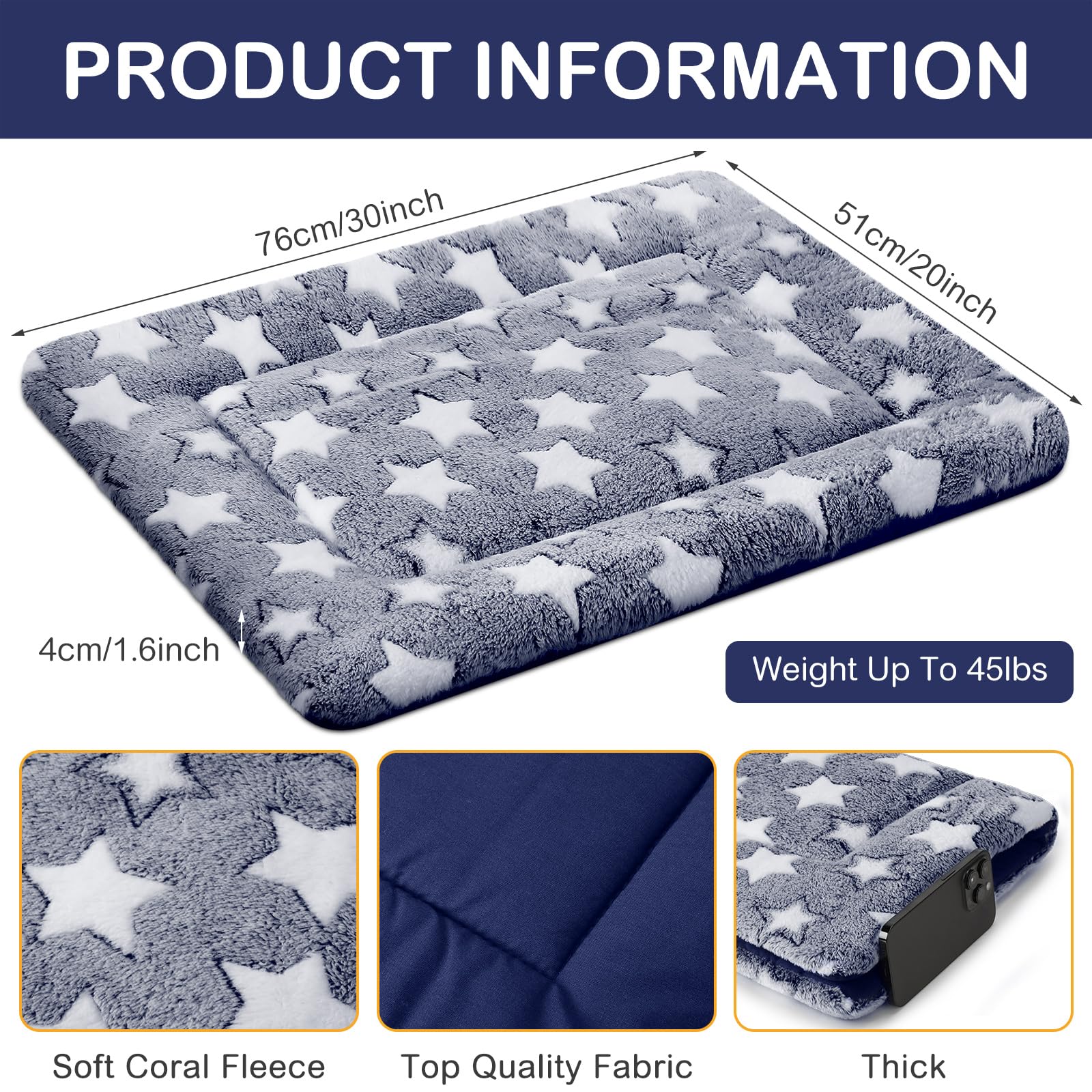 VitalCozy cama para perro de doble cara: reversible para interior y exterior.