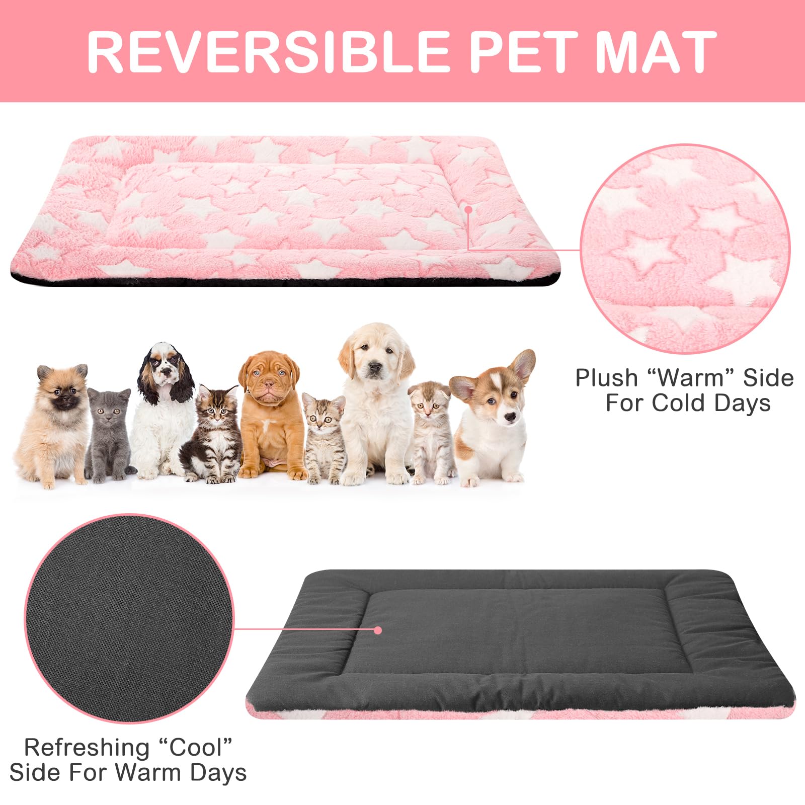 VitalCozy superficie terciopelo suave para perro, sensación cálida.